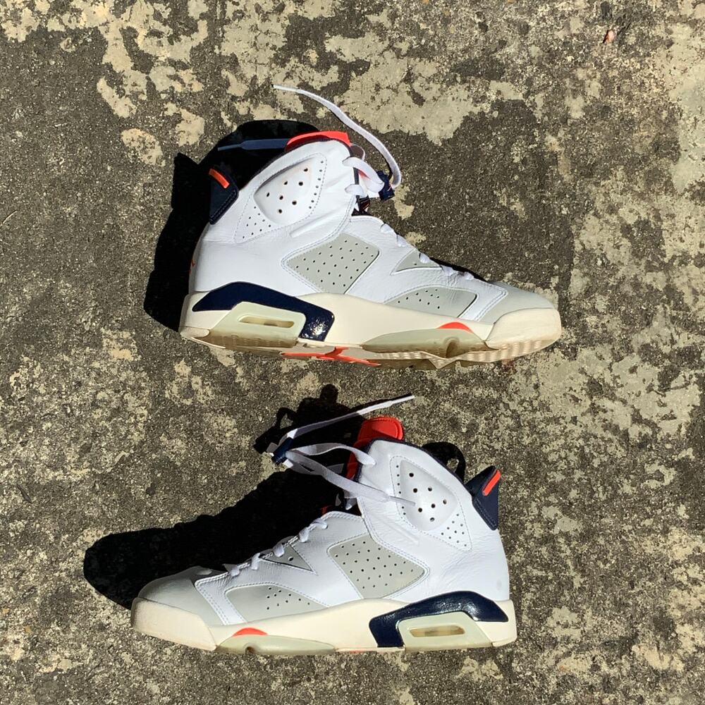 Nike Air Jordan 6 Retro Tinker 2018 White Infrared Size 11 384664-104